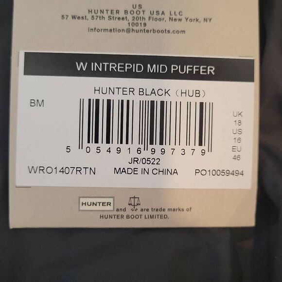 HUNTER Women's Intrepid Insulated Mid Puffer Jacket Size XL - Picture 10 of 14